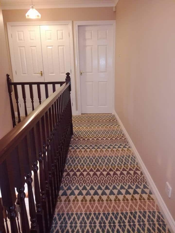 Hall stairs and landing after Juby Interior design (design, supply,fit and project manage)