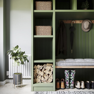 hallway storage built in boot room